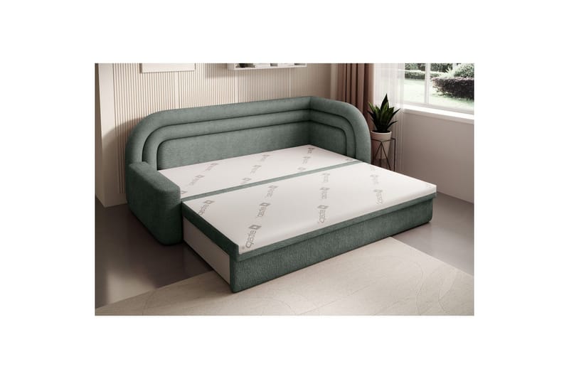 Sofa Eltap Fabillo 223x86x80 cm - Touch 100, Grønn, Høyre - Møbler - Sofaer - Sovesofaer