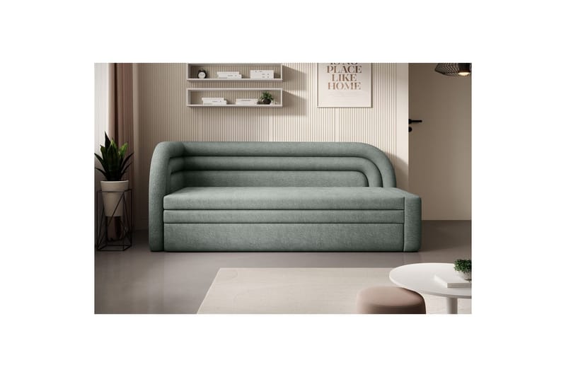 Sofa Eltap Fabillo 223x86x80 cm - Touch 100, Grønn, Venstre - Møbler - Sofaer - Sovesofaer