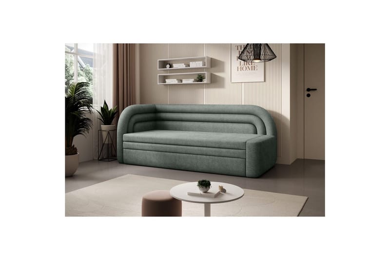 Sofa Eltap Fabillo 223x86x80 cm - Touch 100, Grønn, Venstre - Møbler - Sofaer - Sovesofaer