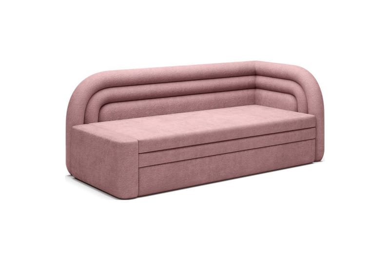 Sofa Eltap Fabillo 223x86x80 cm - Touch 24, rosa, Høyre - Møbler - Sofaer - Sovesofaer