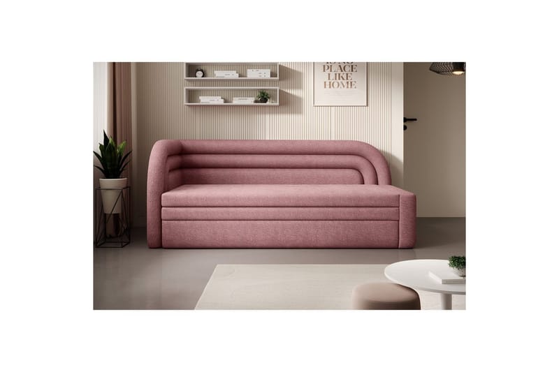 Sofa Eltap Fabillo 223x86x80 cm - Touch 24, rosa, Venstre - Møbler - Sofaer - Sovesofaer