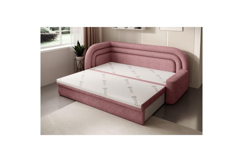 Sofa Eltap Fabillo 223x86x80 cm - Touch 24, rosa, Venstre - Møbler - Sofaer - Sovesofaer