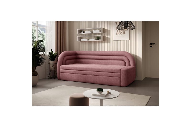 Sofa Eltap Fabillo 223x86x80 cm - Touch 24, rosa, Venstre - Møbler - Sofaer - Sovesofaer