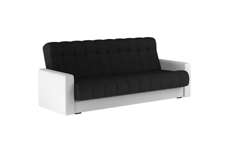 Sofa Eltap Garett 212x85x90 cm - Sawana 14, Soft 17, Svart, Hvit - Møbler - Sofaer - Sovesofaer