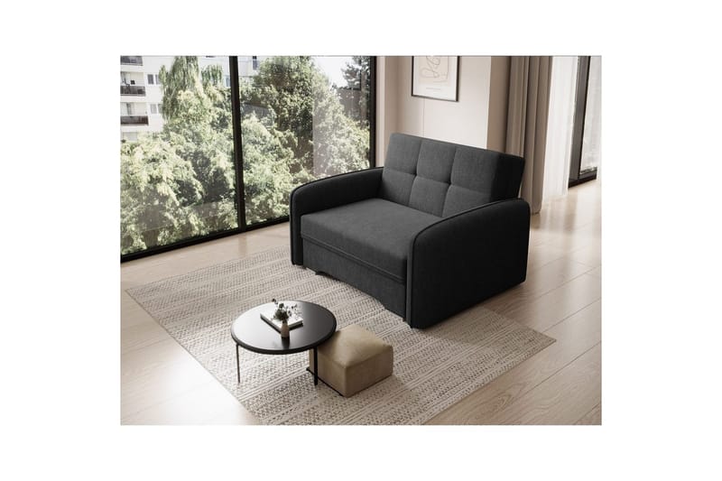 Sofa Eltap Laine 102x109x84 cm - Poco 10, Svart - Møbler - Sofaer - Sovesofaer