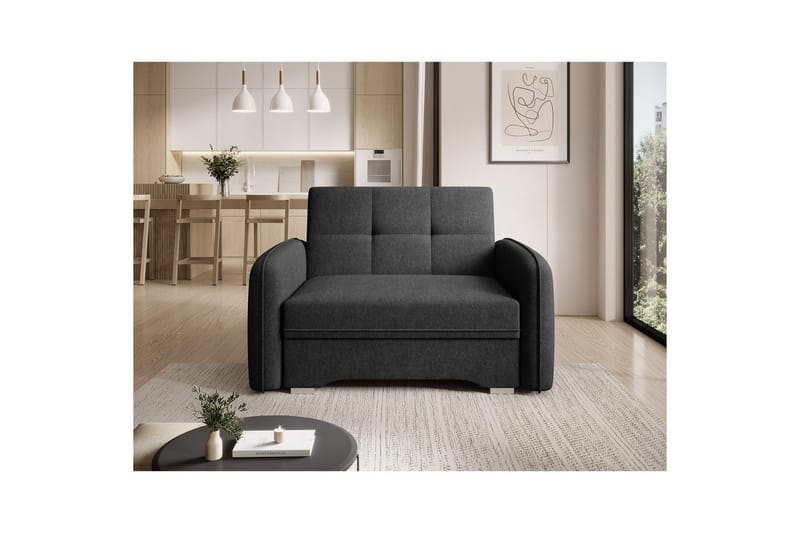 Sofa Eltap Laine 102x109x84 cm - Poco 10, Svart - Møbler - Sofaer - Sovesofaer