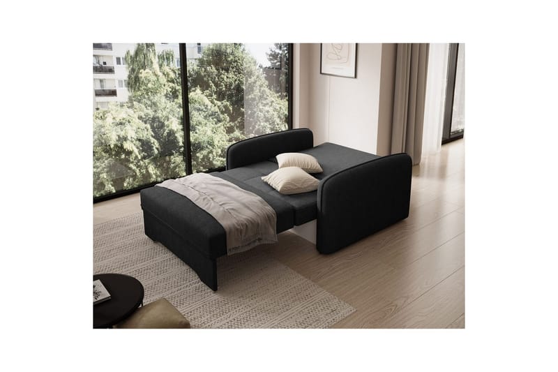 Sofa Eltap Laine 102x109x84 cm - Poco 10, Svart - Møbler - Sofaer - Sovesofaer