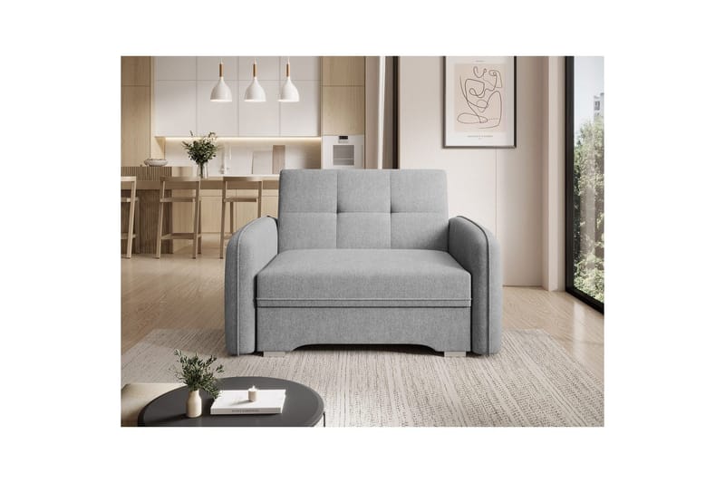 Sofa Eltap Laine 102x109x84 cm - Poco 3, Lys grå - Møbler - Sofaer - Sovesofaer