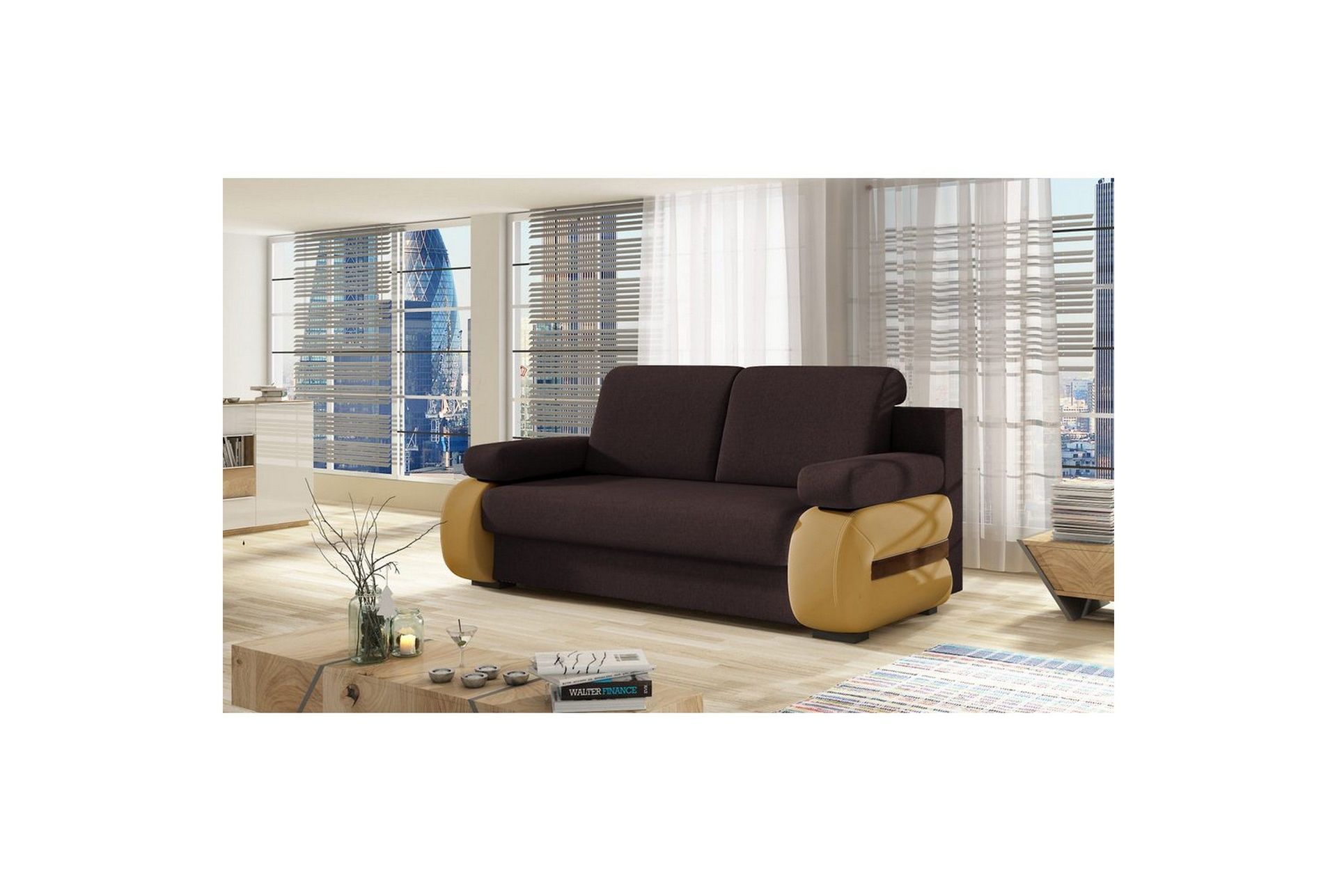 Sofa Eltap Laura 202x79x84 cm - Sawana 26, Myk 16