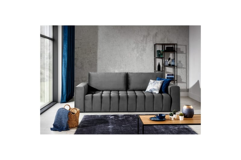 Sofa Eltap Lazaro 247x97x92 cm, Nube 5, Grå