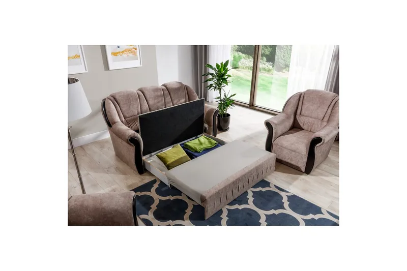 Sofa Eltap Lord 180x85x105 cm - Dora 22, Brun - Møbler - Sofaer - Sovesofaer