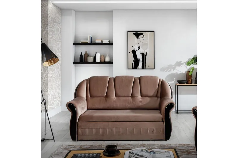 Sofa Eltap Lord 180x85x105 cm - Monolith 09, Mørk Beige - Møbler - Sofaer - Sovesofaer