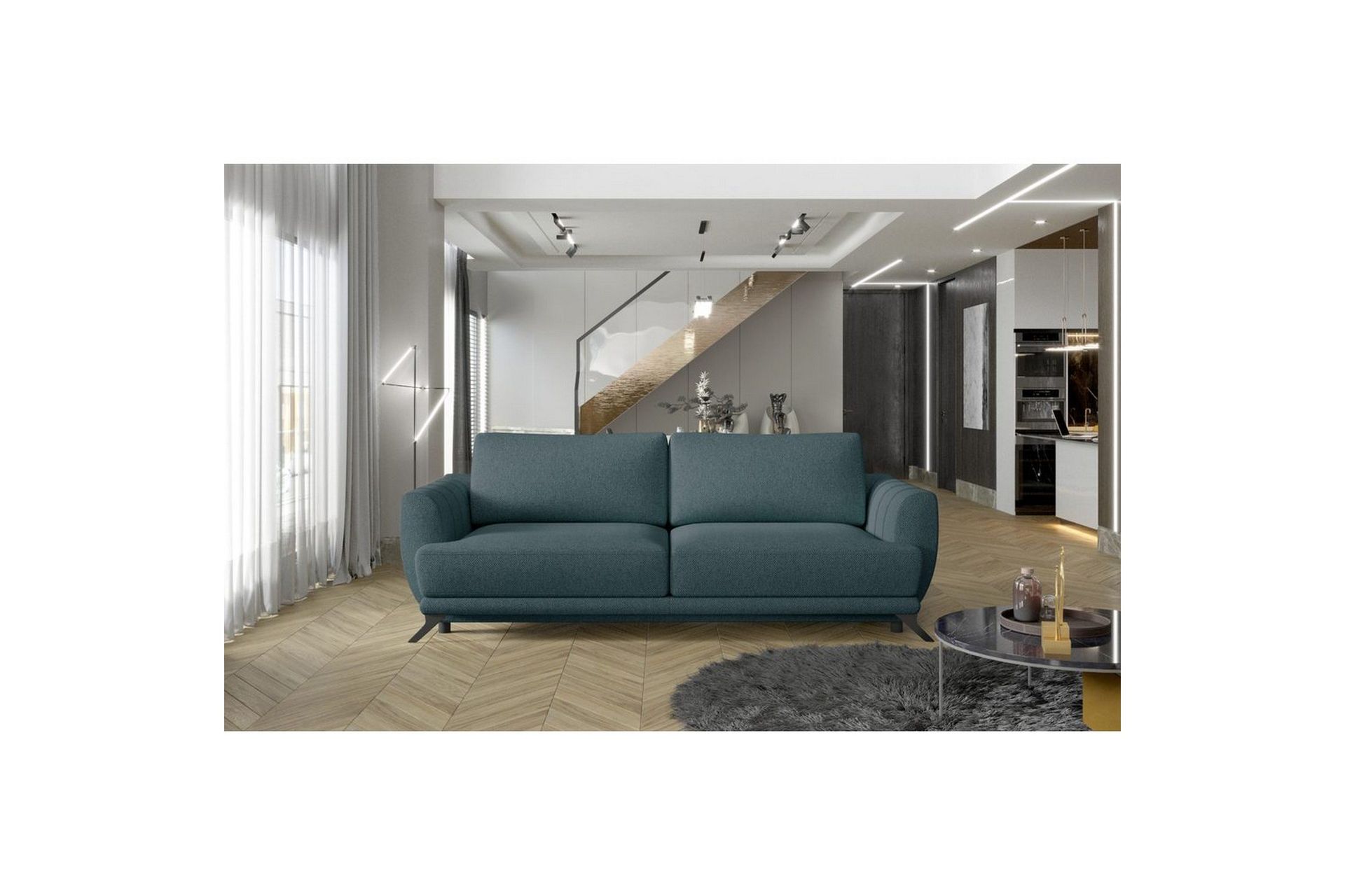 Sofa Eltap Megis 242x95x90 cm - Grande 75, Grønn