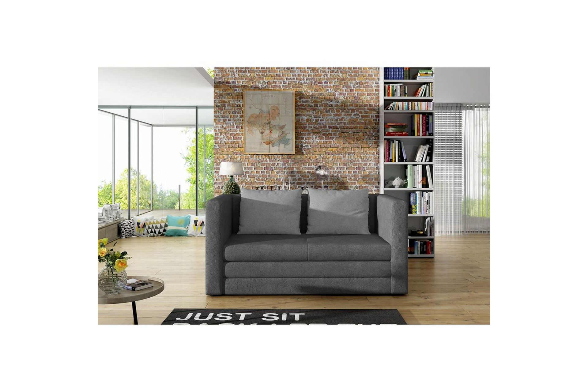 Sofa Eltap Neva 132x70x62 cm - Grå