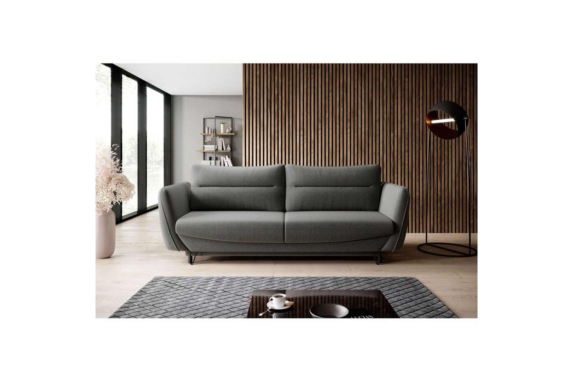 Sofa Eltap Silva 236x95x90 cm - Flores 4, grå