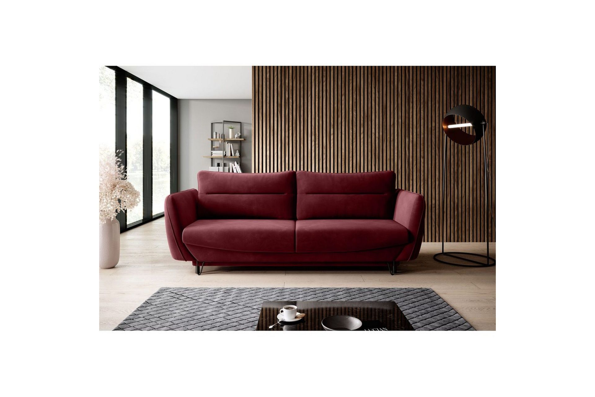 Sofa Eltap Silva 236x95x90 cm - Loco 25, Mørk Lilla