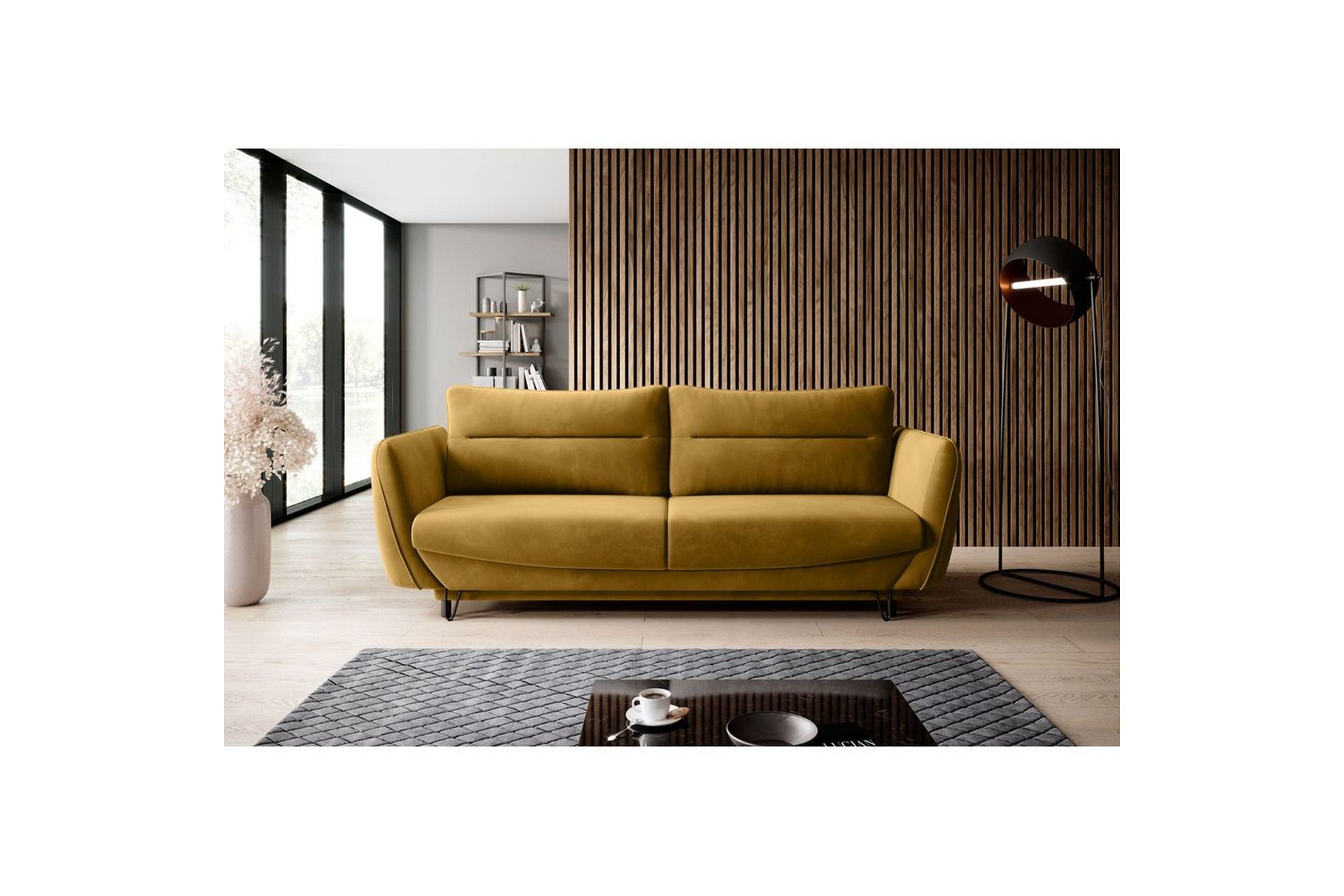 Sofa Eltap Silva 236x95x90 cm - Loco 45, Gul