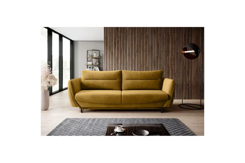 Sofa Eltap Silva 236x95x90 cm - Loco 45, Gul - Møbler - Sofaer - Sovesofaer