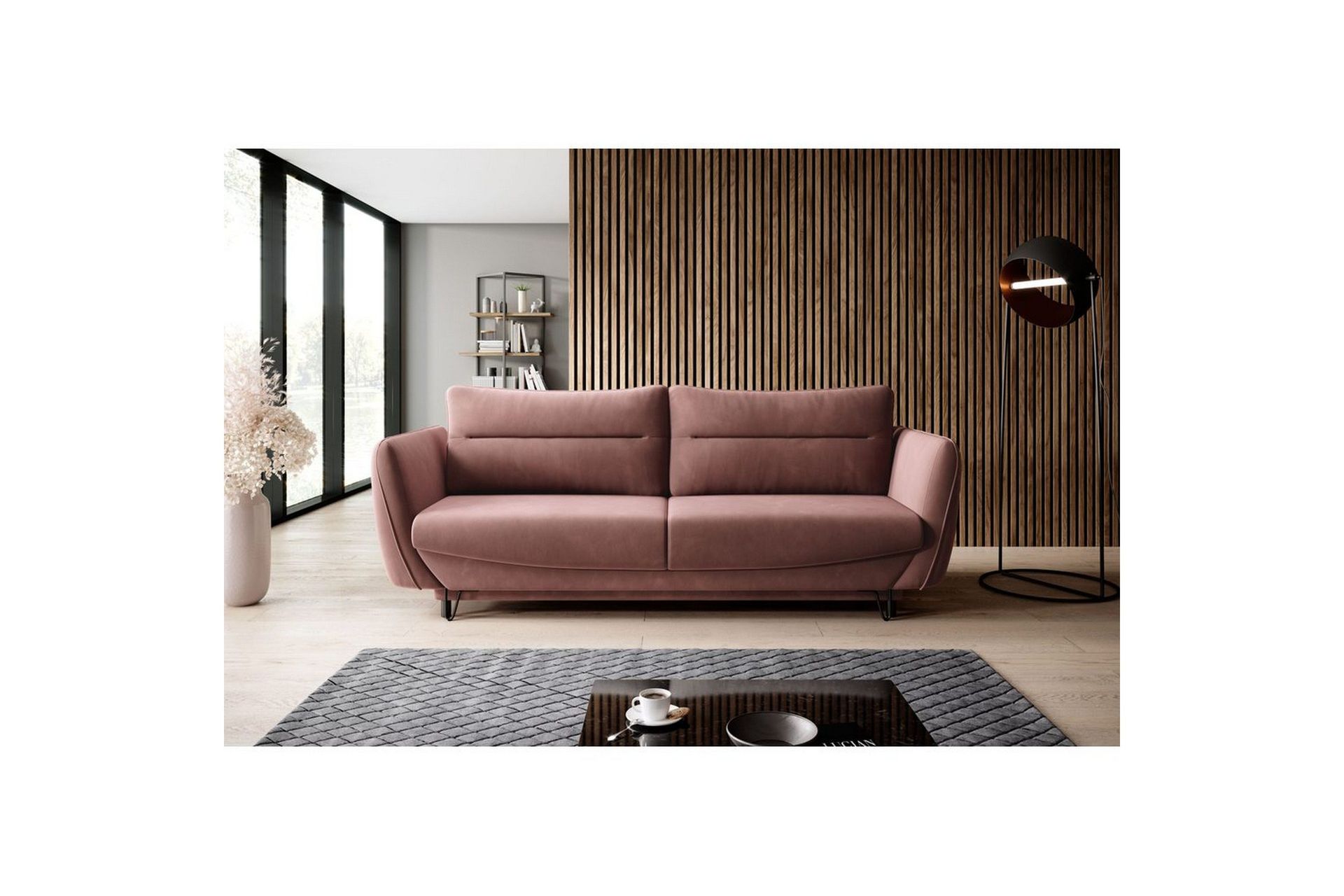 Sofa Eltap Silva 236x95x90 cm - Lukso 24, Rosa