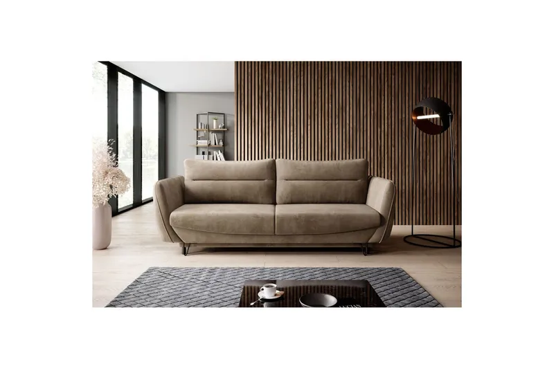 Sofa Eltap Silva 236x95x90 cm, Nube 20, Lys Brun