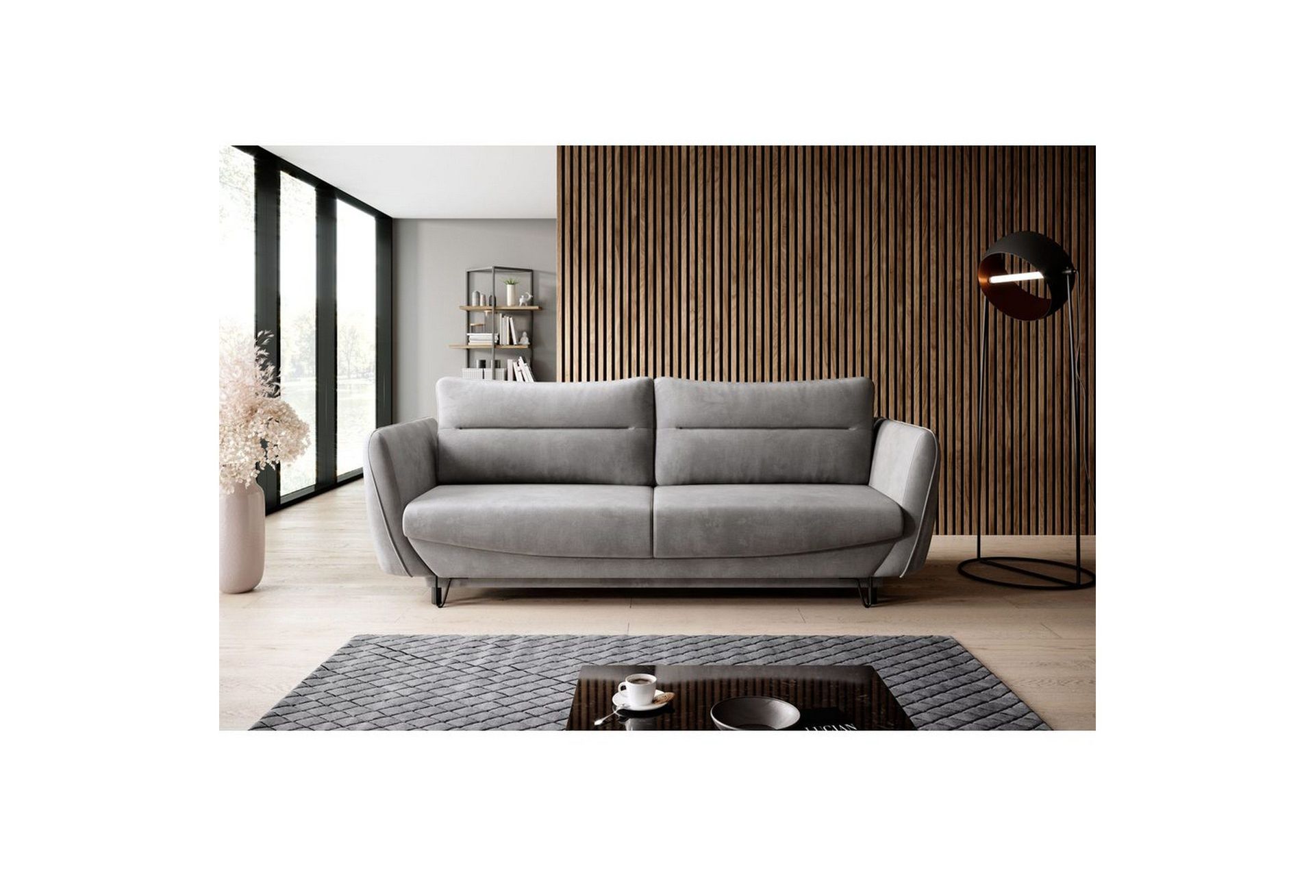 Sofa Eltap Silva 236x95x90 cm - Nube 3, Grå