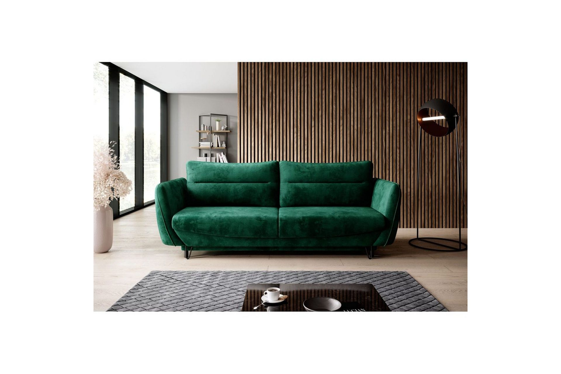 Sofa Eltap Silva 236x95x90 cm - Nube 35, Mørkegrønn
