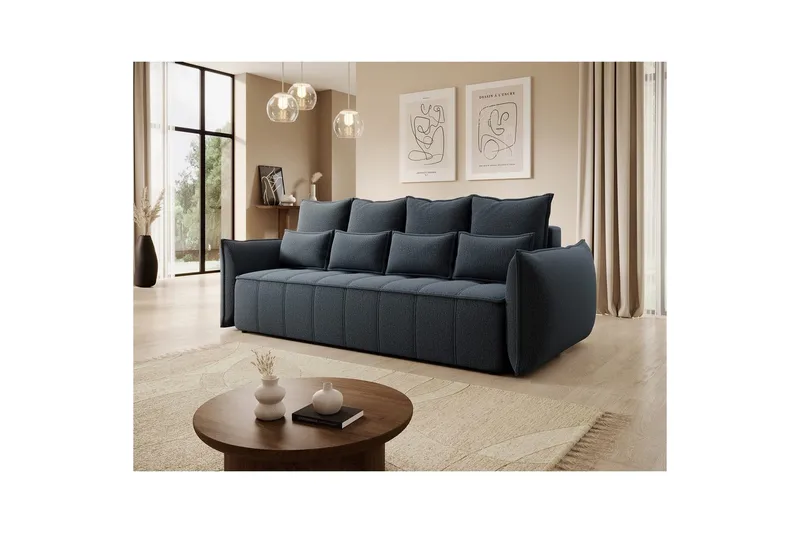 Sofa Eltap Weltton 242x106x94 cm - Enjoy 40, Blå - Møbler - Sofaer - Sovesofaer