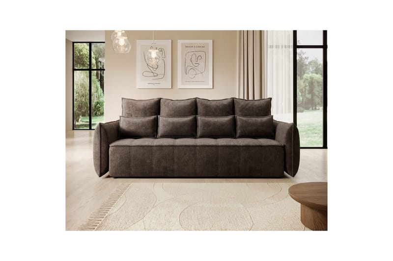 Sofa Eltap Weltton 242x106x94 cm - Nube 22, Brun - Møbler - Sofaer - Sovesofaer