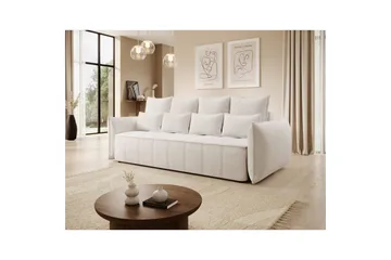 Sofa Eltap Weltton 242x106x94 cm - Paolli 01, Hvit - Møbler - Sofaer - Sovesofaer