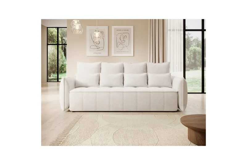 Sofa Eltap Weltton 242x106x94 cm - Paolli 01, Hvit - Møbler - Sofaer - Sovesofaer