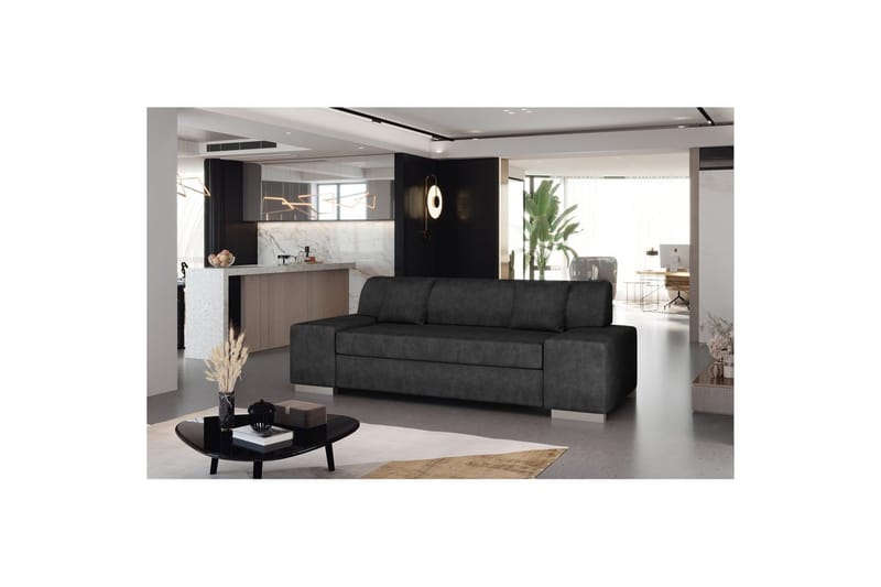 Sofa Eltap Porto, Dora 96, Svart, 3210x92x73 cm