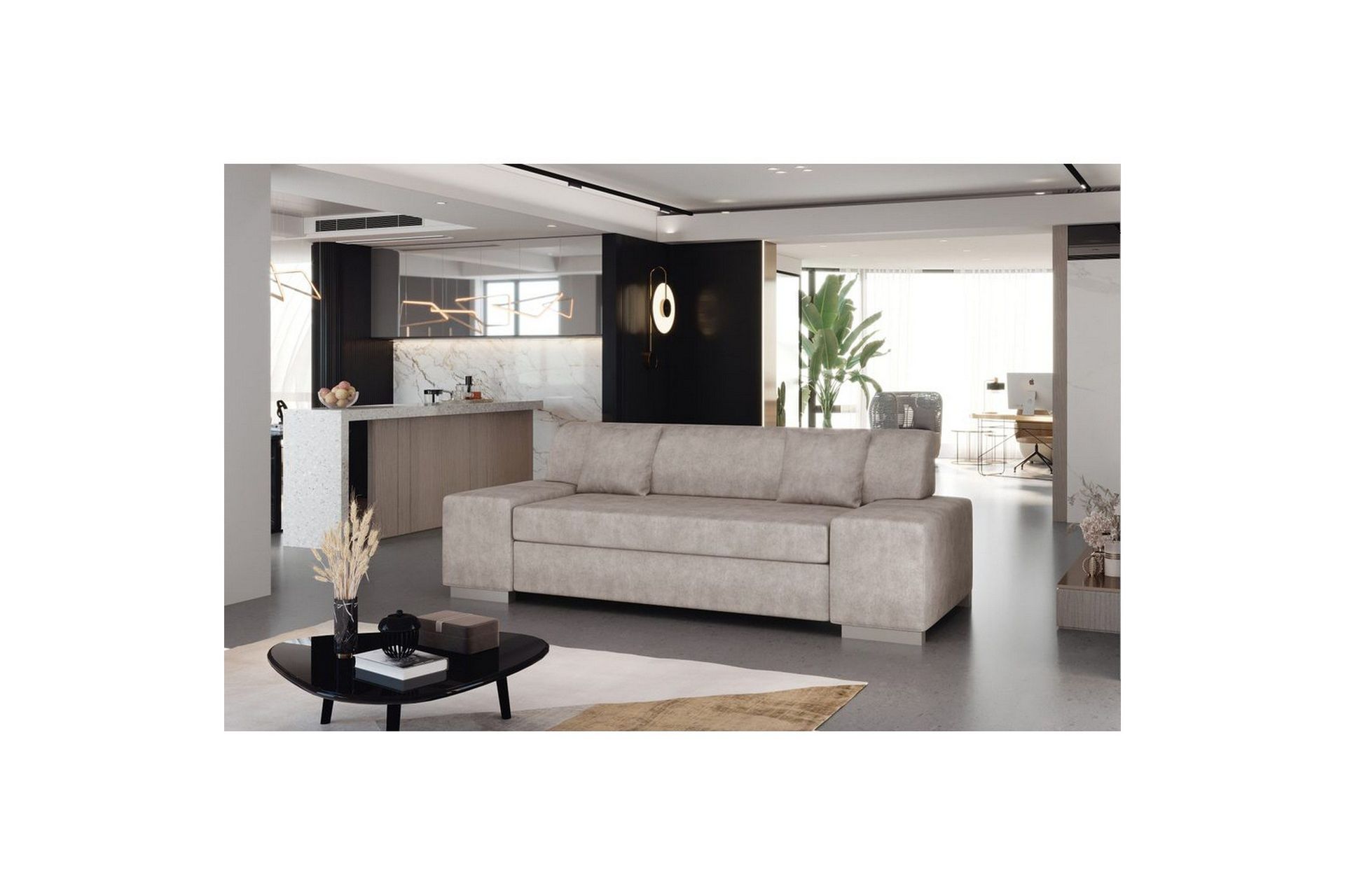 Sofa Eltap Porto - Dora 21, Beige, 3210x92x73 cm
