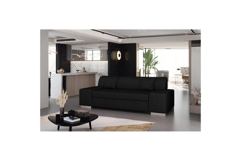 Sofa Eltap Porto - Sawana 14, Svart, 3210x92x73 cm - Møbler - Sofaer - Sovesofaer