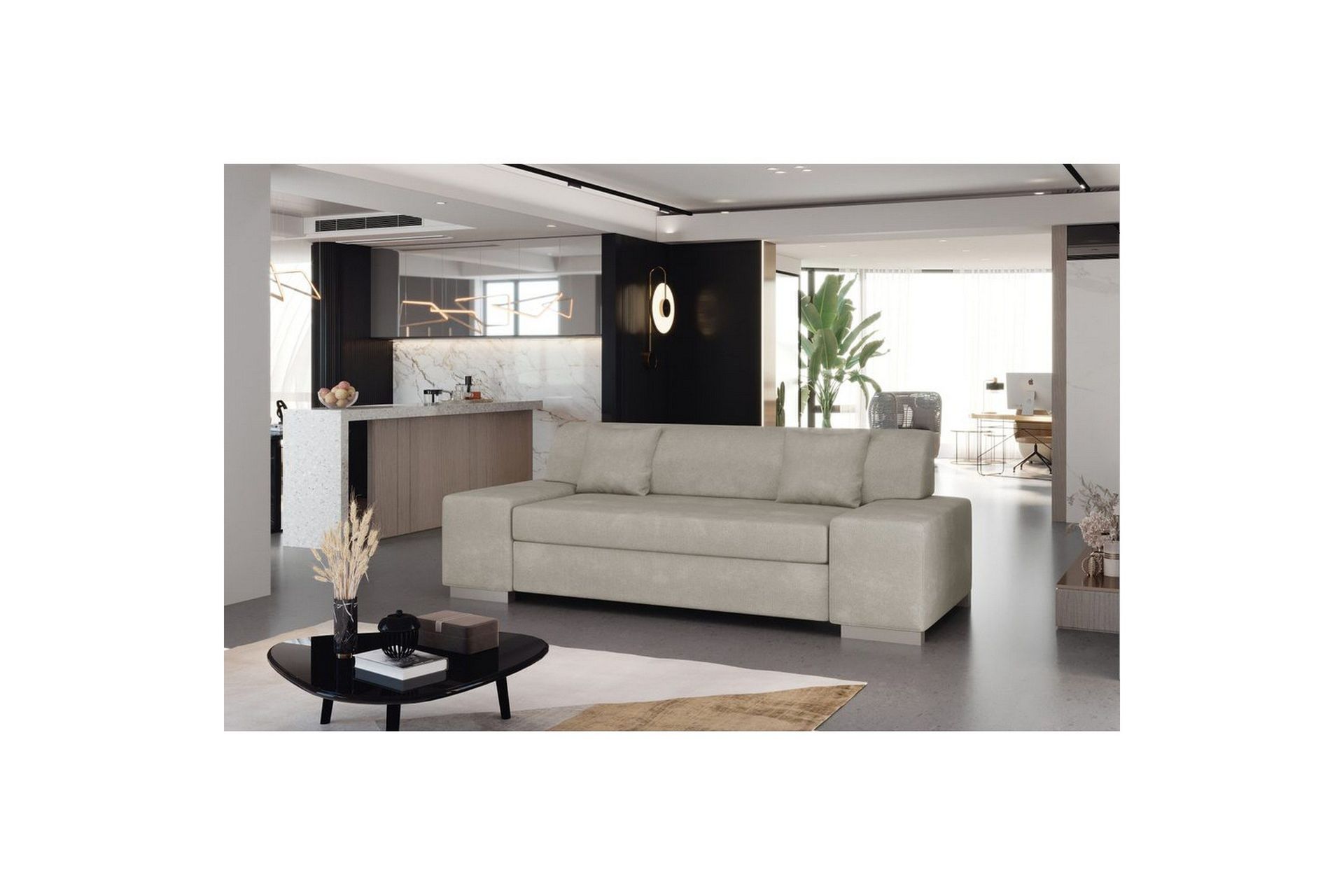 Sofa Eltap Porto - Paros 02, Beige, 3210x92x73 cm