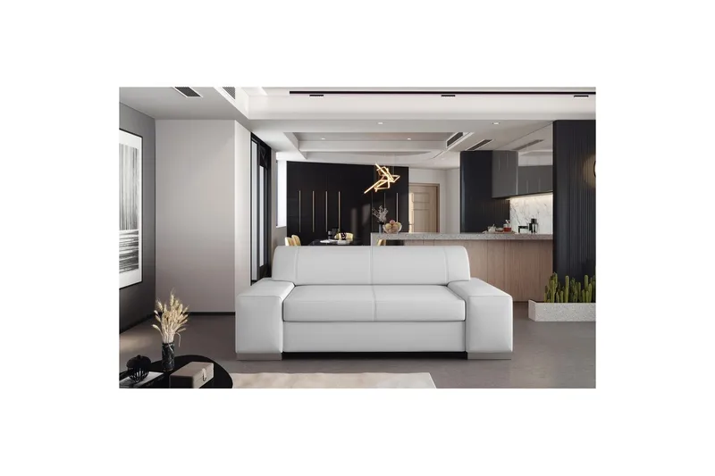 Sofa Eltap Porto, Soft 17, Hvit, 2190x62x73 cm
