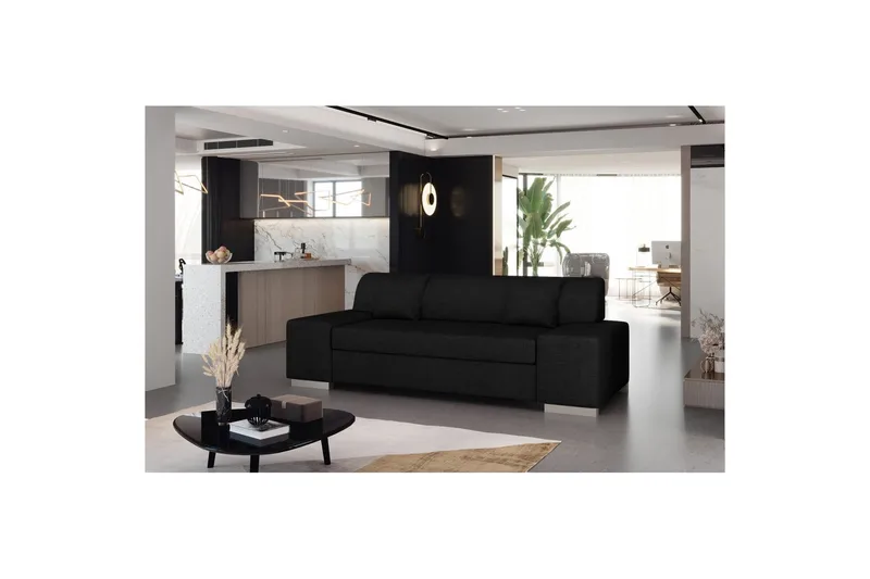 Sofa Eltap Porto - Sawana 14, Svart, 3210x92x73 cm - Møbler - Sofaer - Sovesofaer