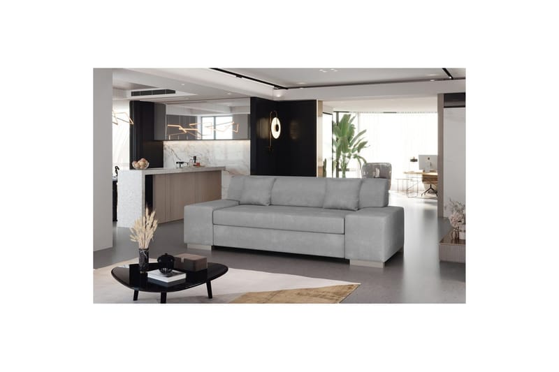 Sofa Eltap Porto - Paros 05, Lys Grå, 3210x92x73 cm - Møbler - Sofaer - Sovesofaer