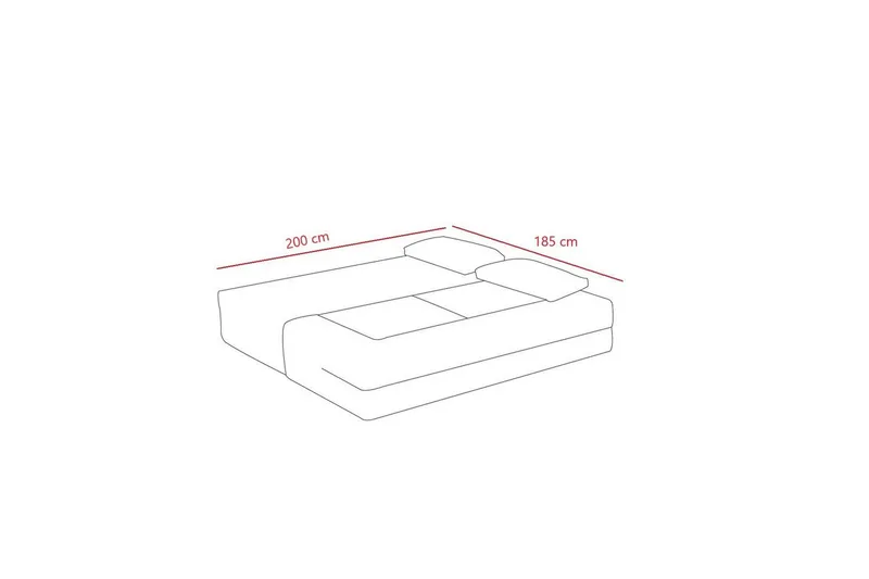 Solin Sovesofa 2-sits - Oransje - Møbler - Sofaer - Sovesofaer