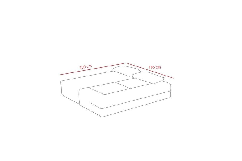 Solin Sovesofa 2-sits - Oransje - Møbler - Sofaer - Sovesofaer