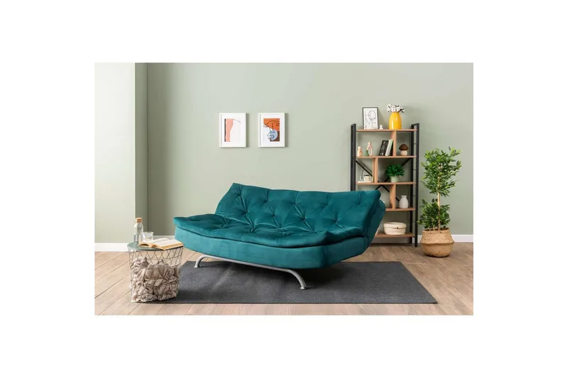 Soren Sovesofa 3-sits - Petrol Grønn - Møbler - Sofaer - Sovesofaer