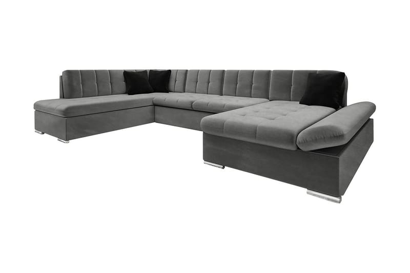 Sorsele Hjørnesofa Høyre - Grå - Møbler - Sofaer - Sovesofaer