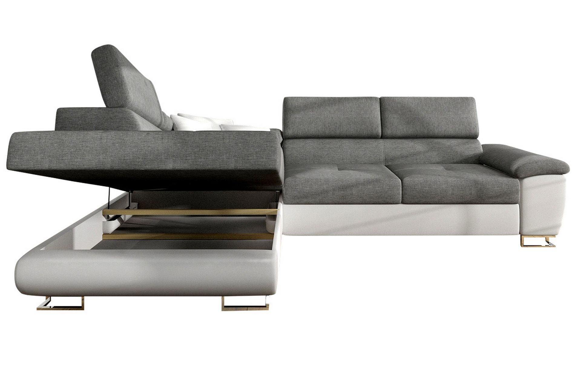 Sorsele Hjørnesofa Høyre - Grå - Møbler - Sofaer - Sovesofaer