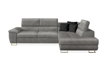 Sorsele Hjørnesofa Høyre - Grå - Møbler - Sofaer - Sovesofaer