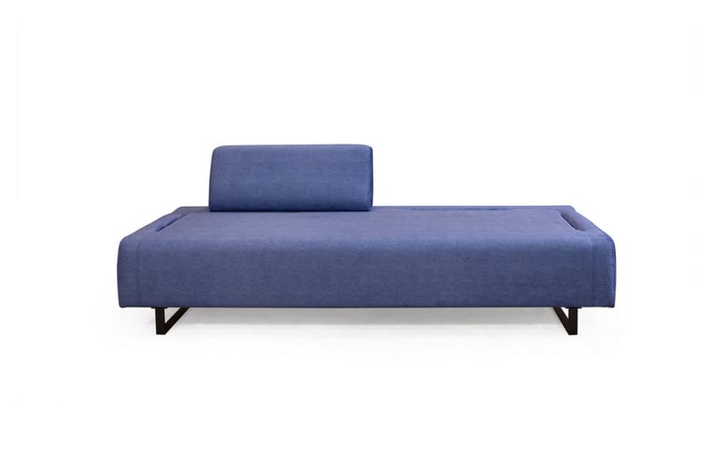 Southburn 3-seter Sovesofa 90x220 cm i Stoff med Ensidig Armlene - Blå - Møbler - Sofaer - Sovesofaer