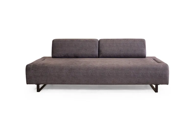 Southburn 3-seter Sovesofa 90x220 cm i Stoff med Løse Ryggputer - Svart - Møbler - Sofaer - Sovesofaer