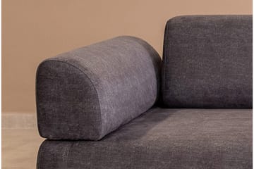 Southburn 3-seter Sovesofa 90x220 cm i Stoff med Løse Ryggputer - Svart - Møbler - Sofaer - Sovesofaer