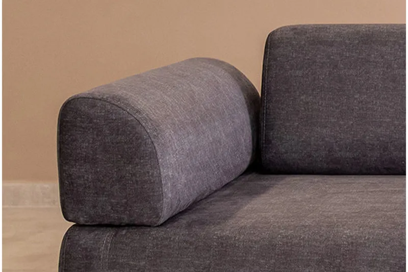 Southburn 3-seter Sovesofa 90x220 cm i Stoff med Løse Ryggputer - Svart - Møbler - Sofaer - Sovesofaer