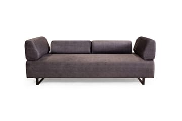 Southburn 3-seter Sovesofa 90x220 cm i Stoff med Løse Ryggputer - Svart - Møbler - Sofaer - Sovesofaer