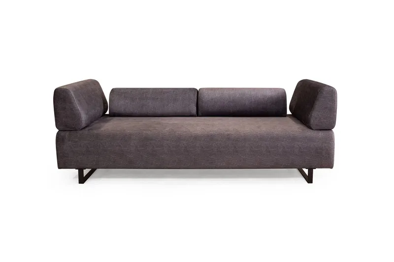 Southburn 3-seter Sovesofa 90x220 cm i Stoff med Løse Ryggputer - Svart - Møbler - Sofaer - Sovesofaer