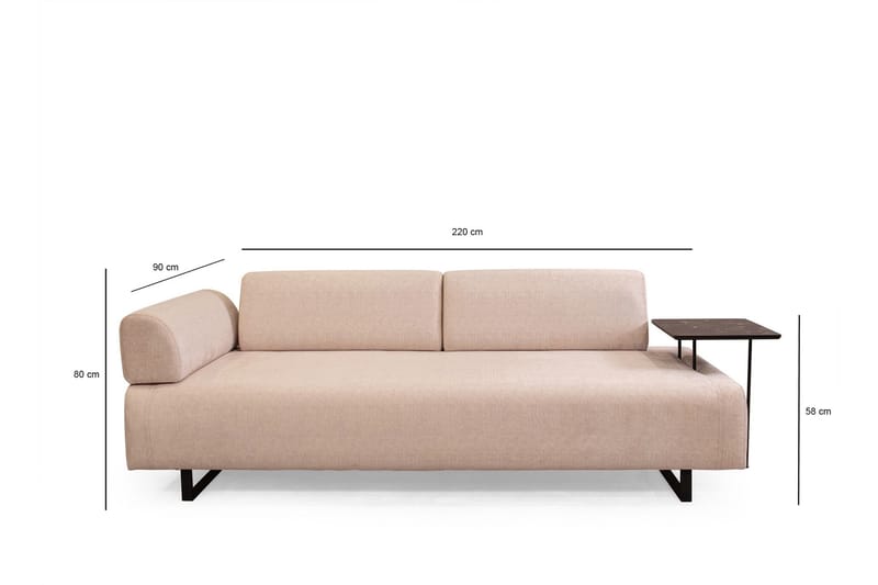 Southburn Sovesofa 3-seters - Beige - Møbler - Sofaer - Sovesofaer